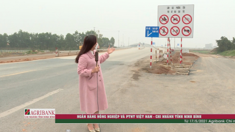 Cần bổ sung hệ thống biển b&aacute;o hiệu tại n&uacute;t giao cao tốc Cao Bồ - Mai Sơn