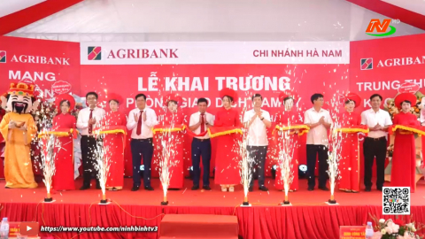 Khai trương ph&ograve;ng giao dịch Nam L&yacute; trực thuộc Agribank Chi nh&aacute;nh L&yacute; Nh&acirc;n H&agrave; Nam