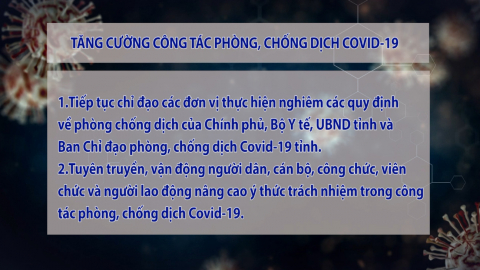 Tăng cường c&ocirc;ng t&aacute;c ph&ograve;ng, chống dịch covid-19 - 16/02/2022