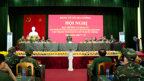 Ho&agrave;n th&agrave;nh diễn tập chiến đấu x&atilde; trong khu vực ph&ograve;ng thủ năm 2026