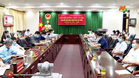 Lớp bồi dưỡng trực tuyến đại biểu HĐND cấp Tỉnh