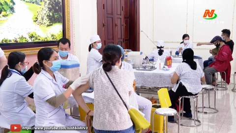 Hoa Lư cơ bản ho&agrave;n th&agrave;nh ti&ecirc;m Vắc-Xin ph&ograve;ng Covid-19 mũi 1