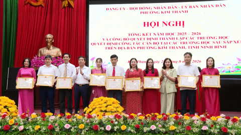 Phường Kim Thanh tổng kết năm học 2025-2026