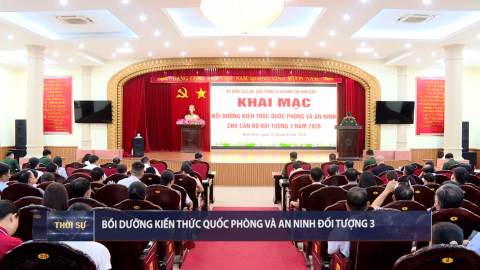 Bồi dưỡng kiến thức quốc ph&ograve;ng v&agrave; an ninh đối tượng 3