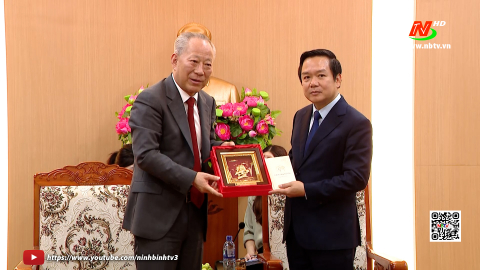Đồng ch&iacute; Chủ tịch UBND tỉnh Phạm Quang Ngọc tiếp x&atilde; giao Tập đo&agrave;n Th&aacute;i B&igrave;nh Dương, Trung Quốc