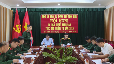 Ra Nghị quyết l&atilde;nh đạo thực hiện nhiệm vụ năm 2025