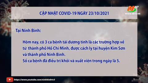 Cập nhật COVID-19 ng&agrave;y 23/10/2021
