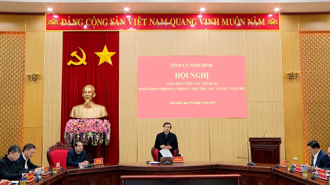 Thường trực Tỉnh ủy triển khai nhiệm vụ trọng t&acirc;m th&aacute;ng 3/2025
