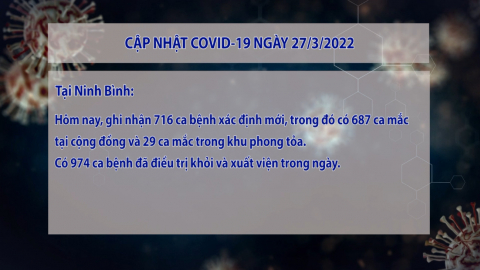 Cập nhật t&igrave;nh h&igrave;nh Covid-19 Tối ng&agrave;y 27/3/2022