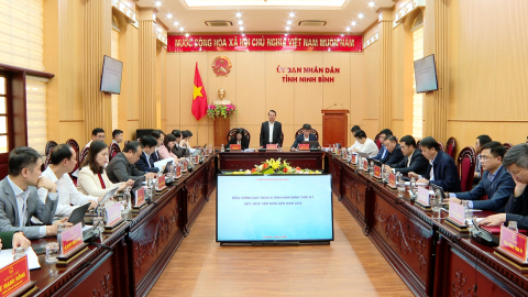 Hội nghị nghe b&aacute;o c&aacute;o về hồ sơ điều chỉnh Quy hoạch tỉnh thời kỳ 2021 - 2030