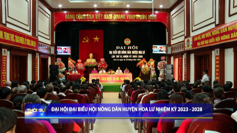Đại hội đại biểu Hội n&ocirc;ng d&acirc;n huyện Hoa Lư nhiệm kỳ 2023 - 2028