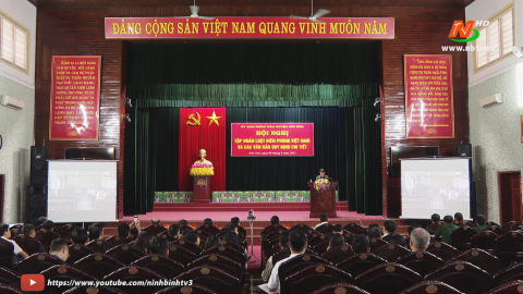 Huyện Kim Sơn tổ chức tập huấn về Luật Bi&ecirc;n ph&ograve;ng Việt Nam