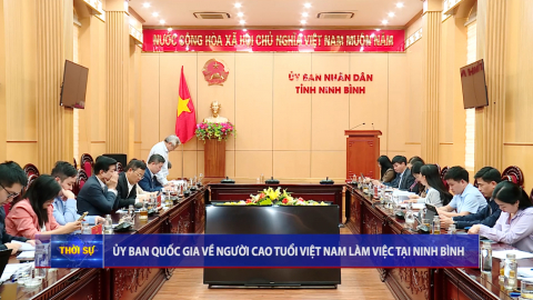 Ủy ban Quốc gia về người cao tuổi Việt Nam l&agrave;m việc tại Ninh B&igrave;nh