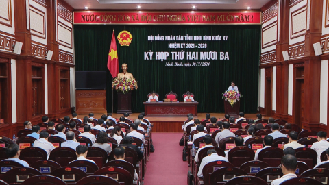 Kỳ họp thứ hai mươi ba, HĐND tỉnh Ninh B&igrave;nh kh&oacute;a XV