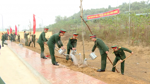 Bộ CHQS tỉnh ph&aacute;t động Tết trồng c&acirc;y Xu&acirc;n Ất Tỵ 2025