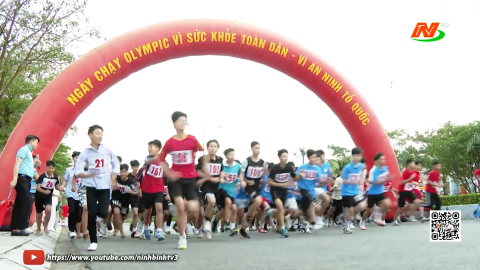 X&atilde; Gia Viễn tổ chức ng&agrave;y chạy Olympic v&igrave; sức khỏe to&agrave;n d&acirc;n