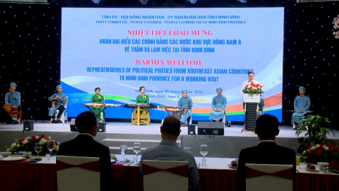Đo&agrave;n đại biểu c&aacute;c ch&iacute;nh Đảng c&aacute;c nước khu vực Đ&ocirc;ng Nam &Aacute; thăm v&agrave; l&agrave;m việc tại Ninh B&igrave;nh
