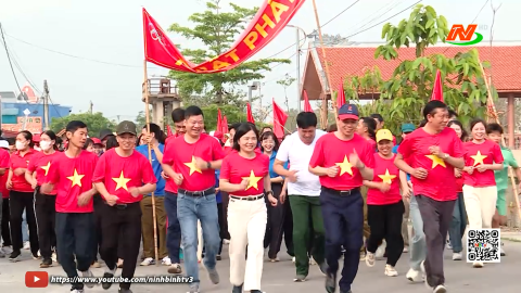 X&atilde; Quang Thiện tổ chức ng&agrave;y chạy Olympic v&igrave; sức khỏe to&agrave;n d&acirc;n