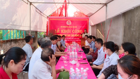Khởi c&ocirc;ng x&acirc;y dựng " M&aacute;i ấm n&ocirc;ng d&acirc;n " cho hội vi&ecirc;n ngh&egrave;o