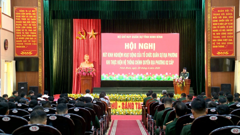 R&uacute;t kinh nghiệm hoạt động của tổ chức qu&acirc;n sự địa phương 