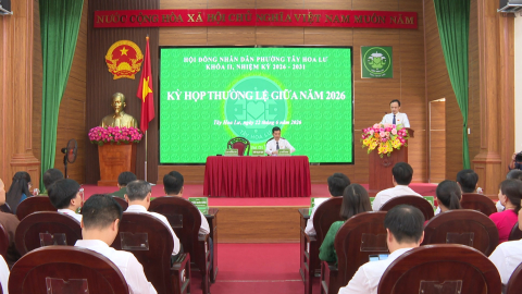 Kỳ họp thường lệ giữa năm, HĐND phường T&acirc;y Hoa Lư