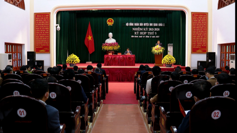 Kỳ họp thứ 5, HĐND huyện Nho Quan kh&oacute;a X