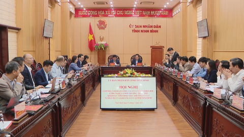 Ủy ban Khoa học, C&ocirc;ng nghệ v&agrave; M&ocirc;i trường của Quốc hội l&agrave;m việc với UBND tỉnh Ninh B&igrave;nh