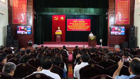 Kim Sơn qu&aacute;n triệt, triển khai c&aacute;c văn bản của TW, của tỉnh v&agrave; huyện