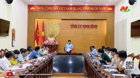 Hội nghị Ban thường vụ Tỉnh ủy ng&agrave;y 4/8/2025