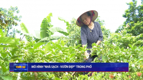 M&ocirc; h&igrave;nh " Nh&agrave; sạch - Vườn đẹp ' trong phố