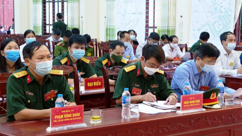 Y&ecirc;n M&ocirc; diễn tập chiến đấu ph&ograve;ng thủ cấp x&atilde; năm 2021