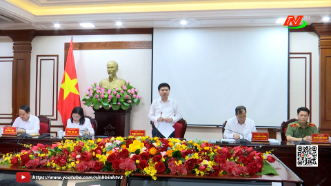 Thường trực Tỉnh ủy tổ chức Hội nghị duyệt nội dung chuẩn bị Đại hội Đảng bộ một số phường v&agrave; Đảng bộ C&ocirc;ng an tỉnh