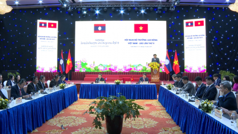Khai mạc hội nghị Bộ trưởng Lao động Việt Nam - L&agrave;o lần thứ 9 tại Ninh B&igrave;nh