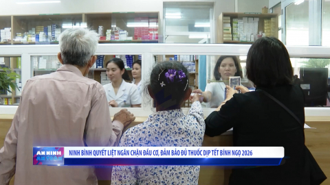 Ninh B&igrave;nh quyết liệt ngăn chặn đầu cơ, đảm bảo đủ thuốc dịp Tết B&iacute;nh Ngọ 2026