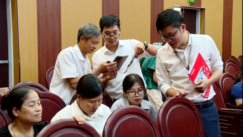 Tập huấn triển khai c&aacute;c nền tảng số tại x&atilde; Nho Quan