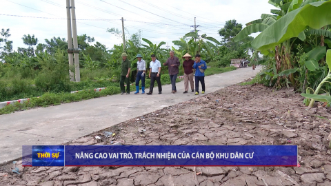 N&acirc;ng cao vai tr&ograve;, tr&aacute;ch nhiệm của c&aacute;n bộ khu d&acirc;n cư