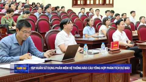 Tập huấn sử dụng phần mềm hệ thống b&aacute;o c&aacute;o tổng hợp ph&acirc;n t&iacute;ch dự b&aacute;o