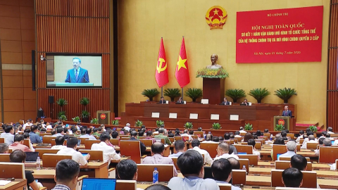  Sơ kết 1 năm vận h&agrave;nh m&ocirc; h&igrave;nh ch&iacute;nh quyền 3 cấp