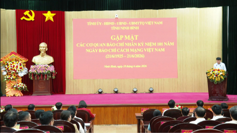  Gặp mặt nh&acirc;n kỷ niệm 101 năm Ng&agrave;y B&aacute;o ch&iacute; c&aacute;ch mạng Việt Nam
