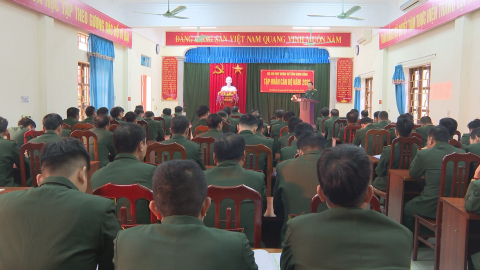 Bộ CHQS tỉnh khai mạc tập huấn c&aacute;n bộ năm 2025