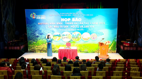 Họp b&aacute;o Festival Ninh B&igrave;nh - Tr&agrave;ng An lần thứ II năm 2023