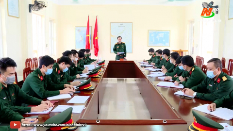 Bộ CHQS tỉnh kiểm tra việc thực hiện nhiệm vụ quốc ph&ograve;ng, qu&acirc;n sự tại Hoa Lư, Kim Sơn