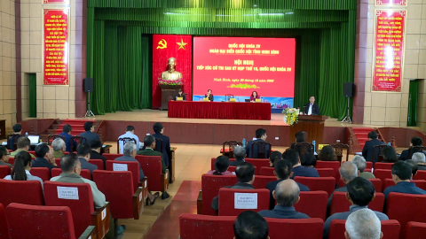 Đại biểu Quốc hội tỉnh tiếp x&uacute;c cử tri với c&aacute;c x&atilde; Hải Hậu v&agrave; x&atilde; Hải An sau Kỳ họp thứ 10, Quốc hội kh&oacute;a XV