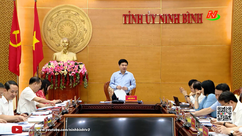 Ban Thường vụ Tỉnh uỷ cho &yacute; kiến v&agrave;o Dự thảo Quy chế l&agrave;m việc của Ban Chấp h&agrave;nh Đảng bộ tỉnh