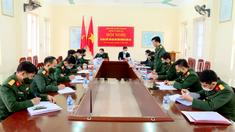Đảng ủy qu&acirc;n sự huyện Kim Sơn ra nghị quyết l&atilde;nh đạo thực hiện nhiệm vụ 2022