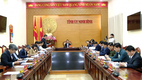 Hội nghị Ban Chỉ đạo cuộc bầu cử đại biểu Quốc hội kh&oacute;a XVI v&agrave; đại biểu HĐND c&aacute;c cấp tỉnh Ninh B&igrave;nh, nhiệm kỳ 2026 - 2031