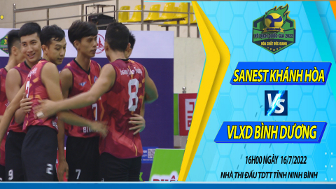 SANEST KH&Aacute;NH H&Ograve;A vs VLXD B&Igrave;NH DƯƠNG_B&aacute;n kết 2 nam_Giải b&oacute;ng chuyền v&ocirc; địch QG năm 2022