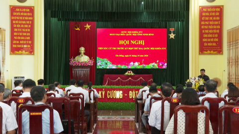 Đo&agrave;n đại biểu Quốc hội tỉnh c&oacute; buổi tiếp x&uacute;c cử tri tại x&atilde; Y&ecirc;n Đồng 