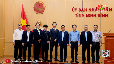 Đồng ch&iacute; Chủ tịch UBND tỉnh l&agrave;m việc với nh&agrave; đầu tư Nhật Bản