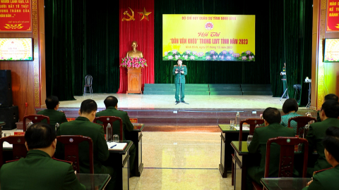 Hội thi " D&acirc;n vận kh&eacute;o " trong lực lượng vũ trang tỉnh năm 2023
